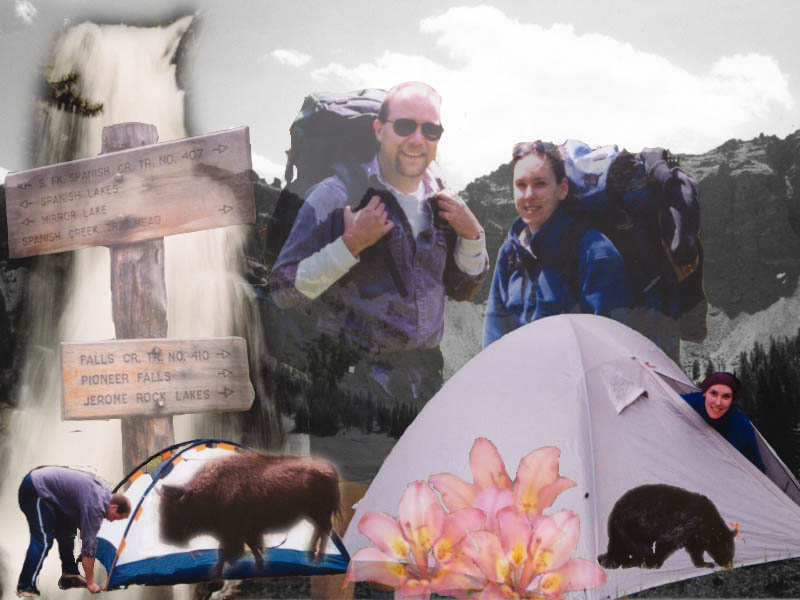 Backpacking Photo Montage